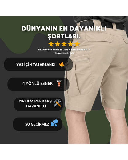 Ultra Esnek Su Geçirmez Gortex Askeri Şort